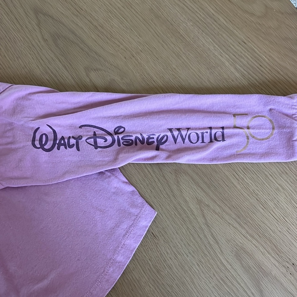 Walt Disney World 50th Anniversary Pink Long Sleeve T-shirt Kids